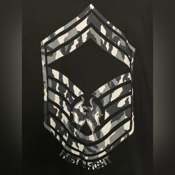 Bad Boy - Black T-shirt With Grey And White Camo Patterned Graphic - XXL - Picture 2 of 5